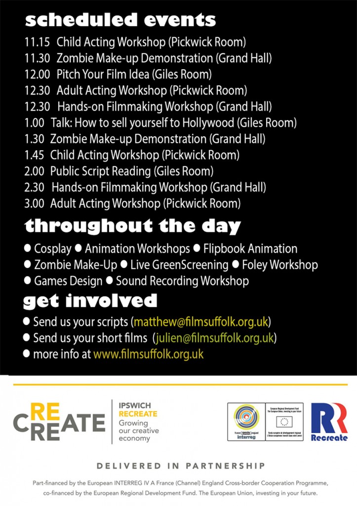 Ipswich Film Day Flyer -  back