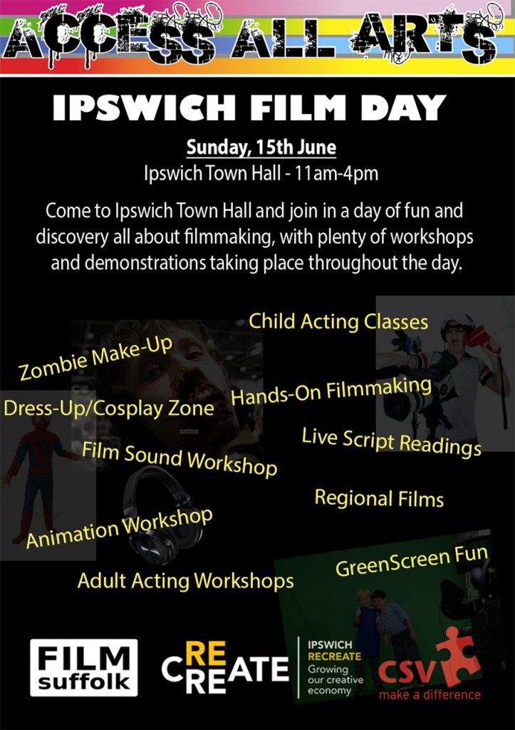 Ipswich Film Day Flyer - front